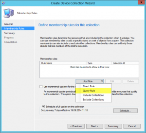 Collection Query Rules